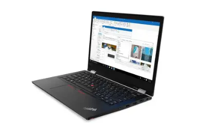 لپ تاپ لنوو Lenovo ThinkPad L13 Yoga Gen 2 نمای جلو و راست