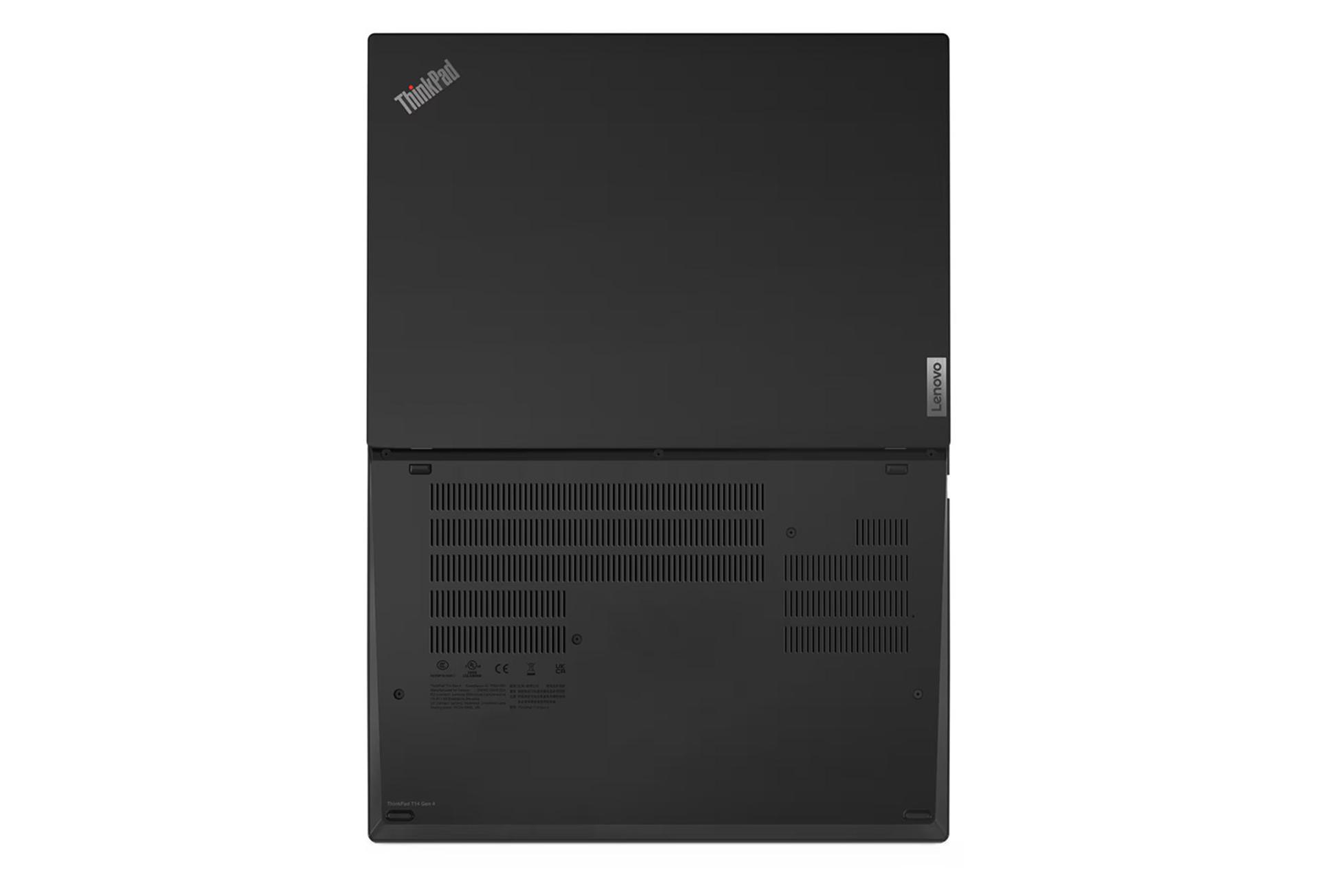 لپ تاپ لنوو Lenovo ThinkPad T14 Gen 4 نمای پشت و زیر