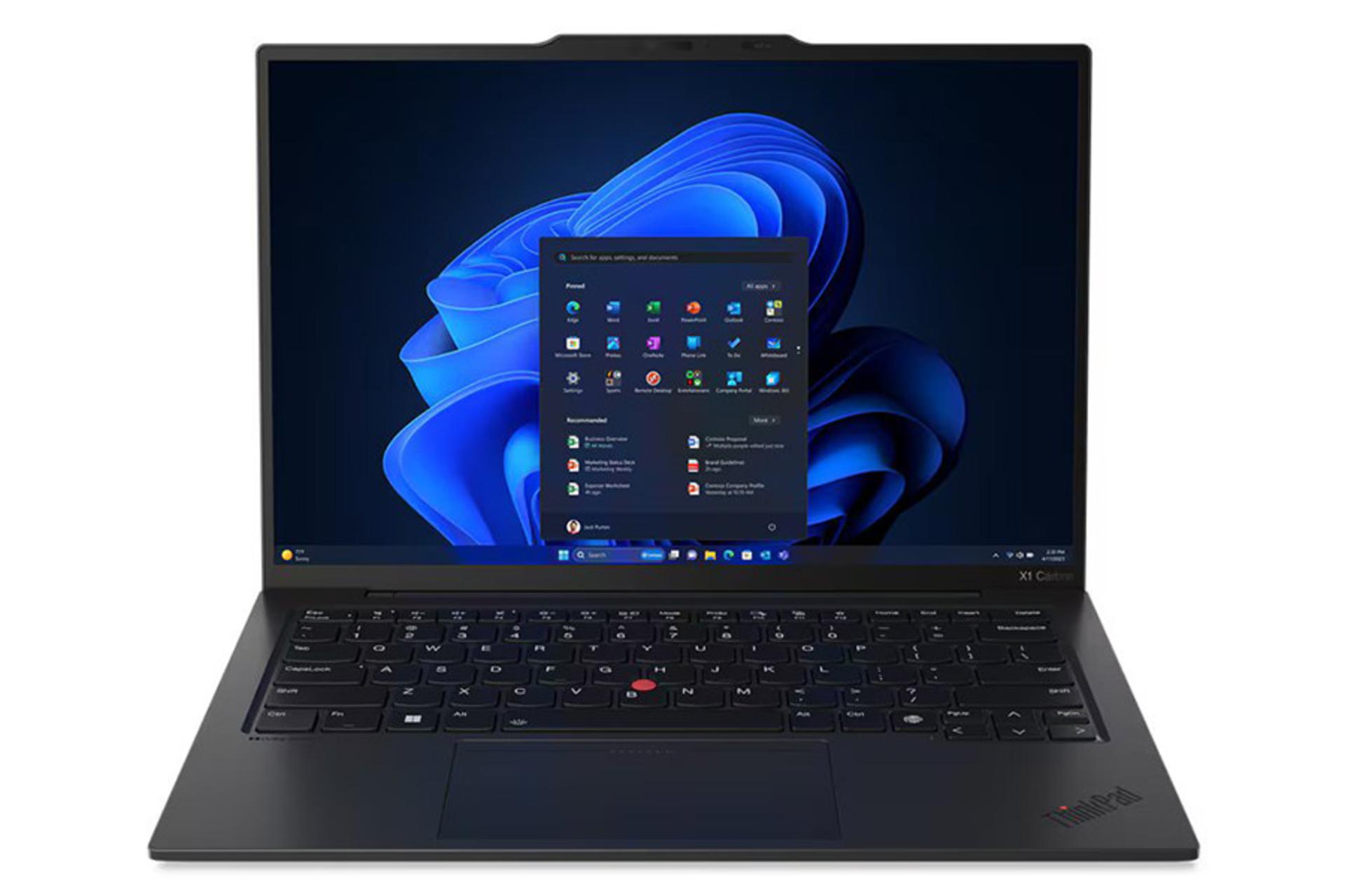 لپ تاپ لنوو Lenovo ThinkPad X1 Carbon نمای جلو