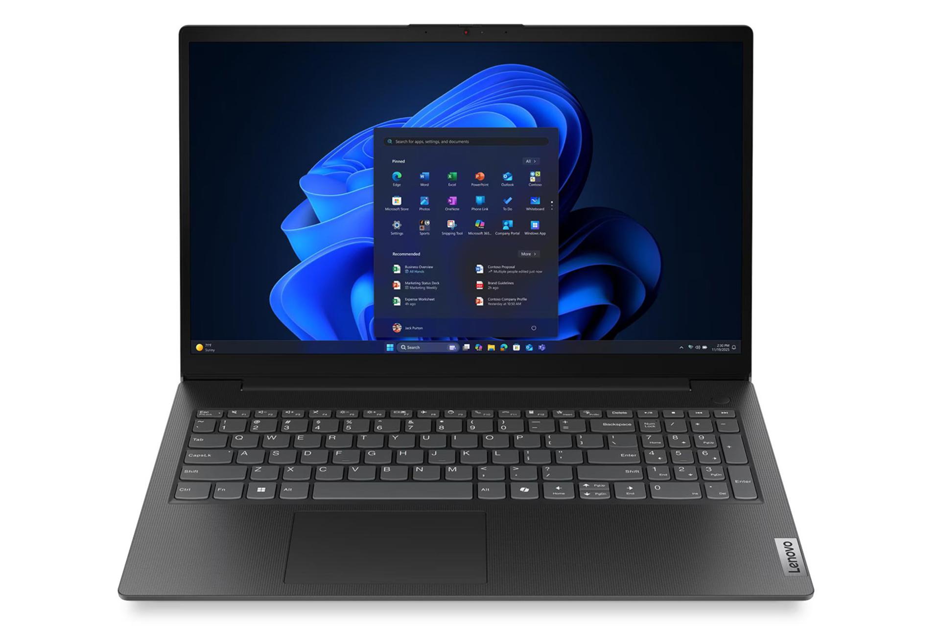 لپ تاپ لنوو Lenovo V15 G6 ITN نمای جلو