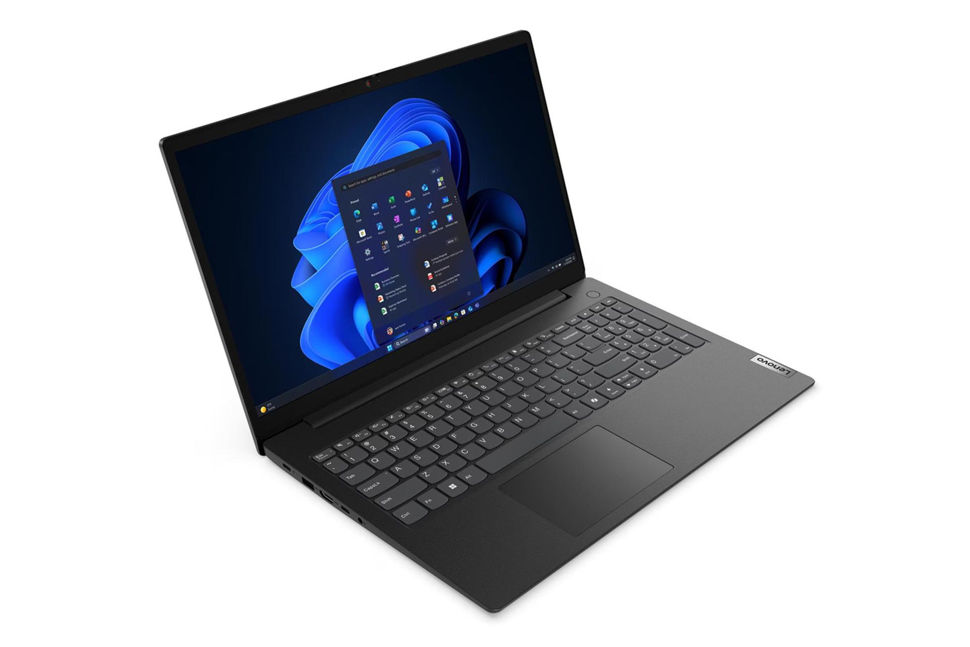 لپ تاپ لنوو Lenovo V15 G6 ITN نمای جلو و چپ