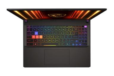 لپ تاپ ام اس آی MSI Vector 16 HX AI A2XW نمای بالا و کیبورد