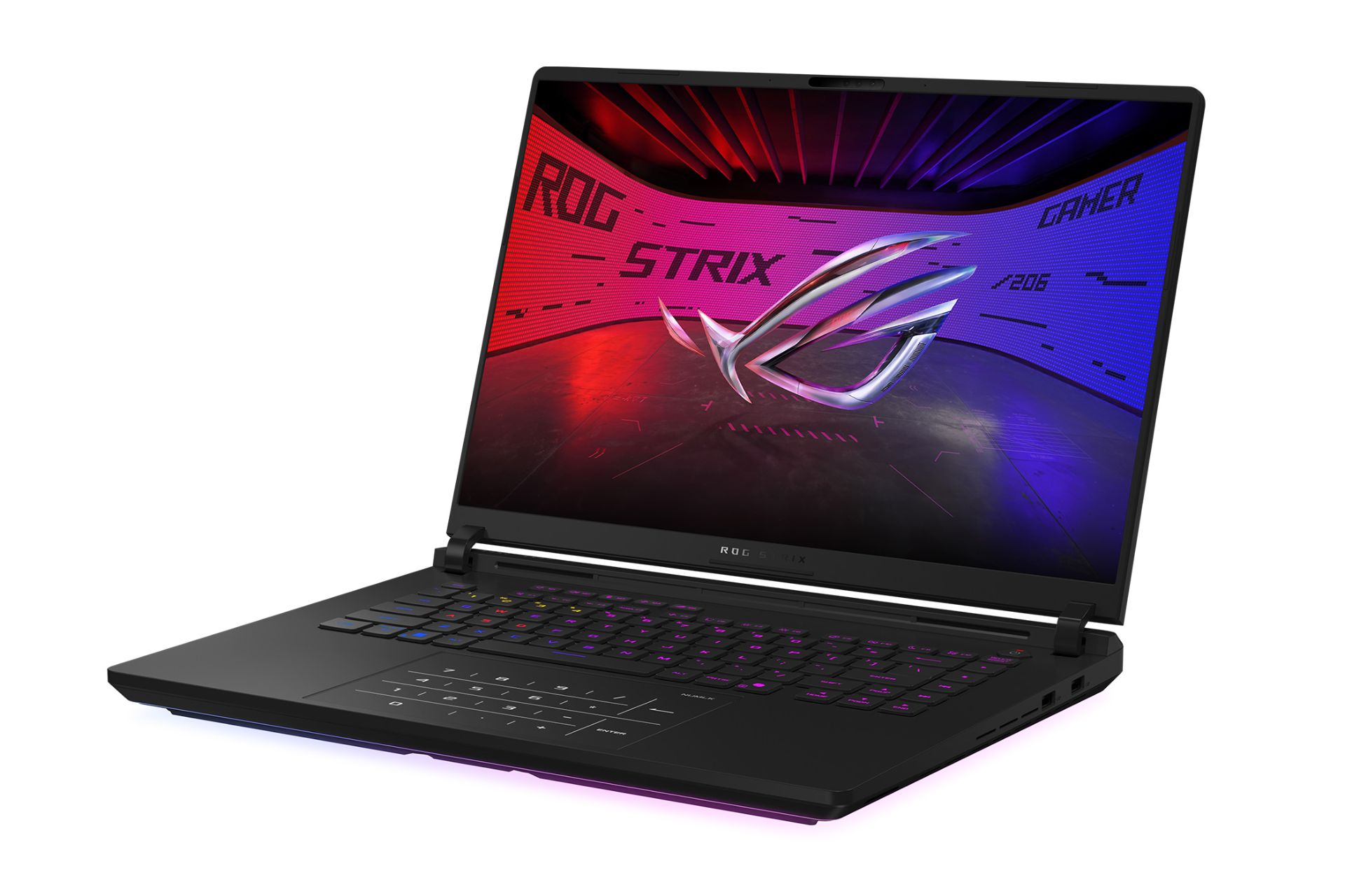 لپ تاپ ایسوس ASUS ROG Strix SCAR 16 G635 2025 نمای جلو و راست