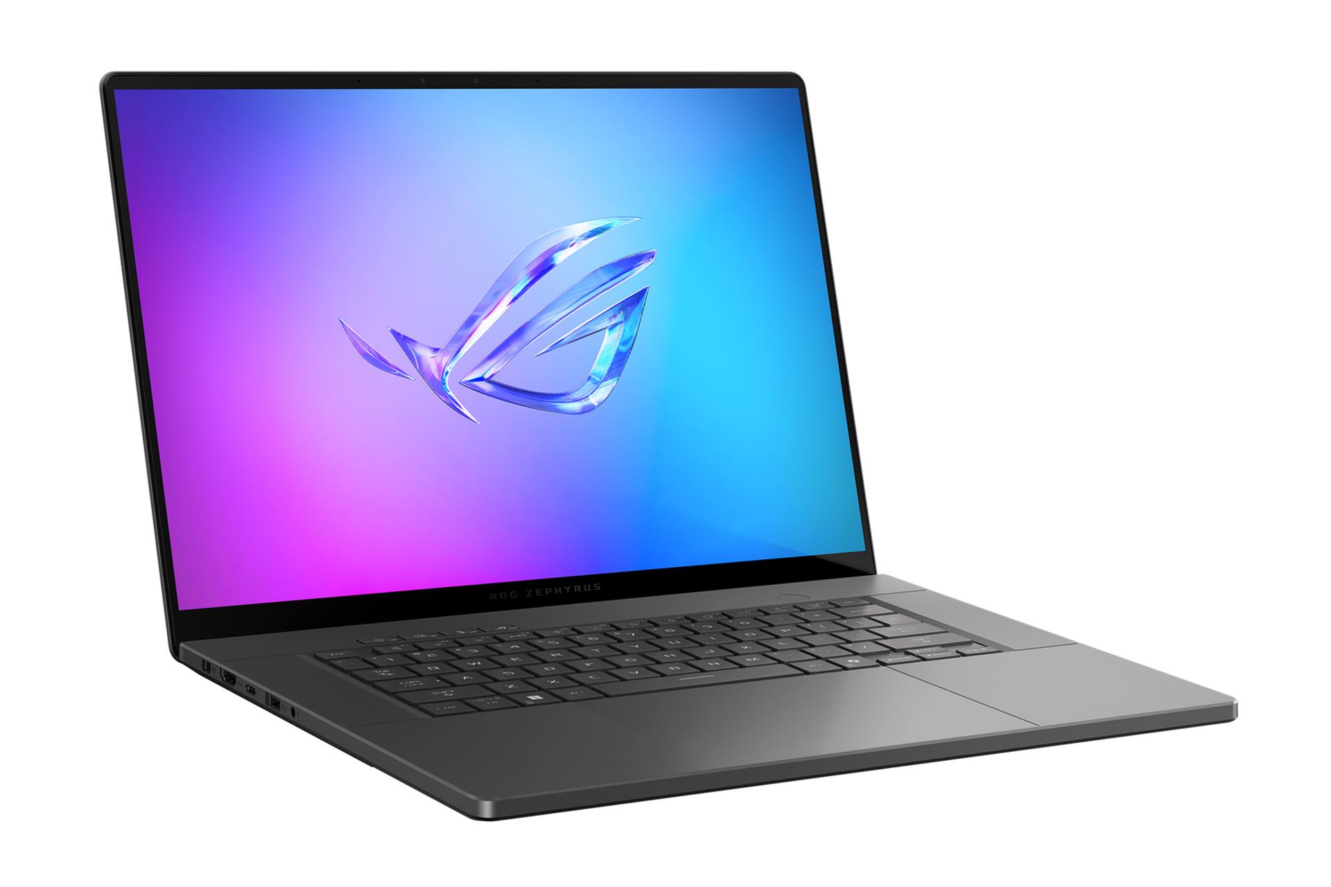 لپ تاپ ایسوس ROG Zephyrus G16 2025 GU605 نمای جلو و چپ