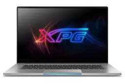 لپ تاپ ایکس پی جی XPG XENIA Xe نمای جلو صفحه نمایش روشن