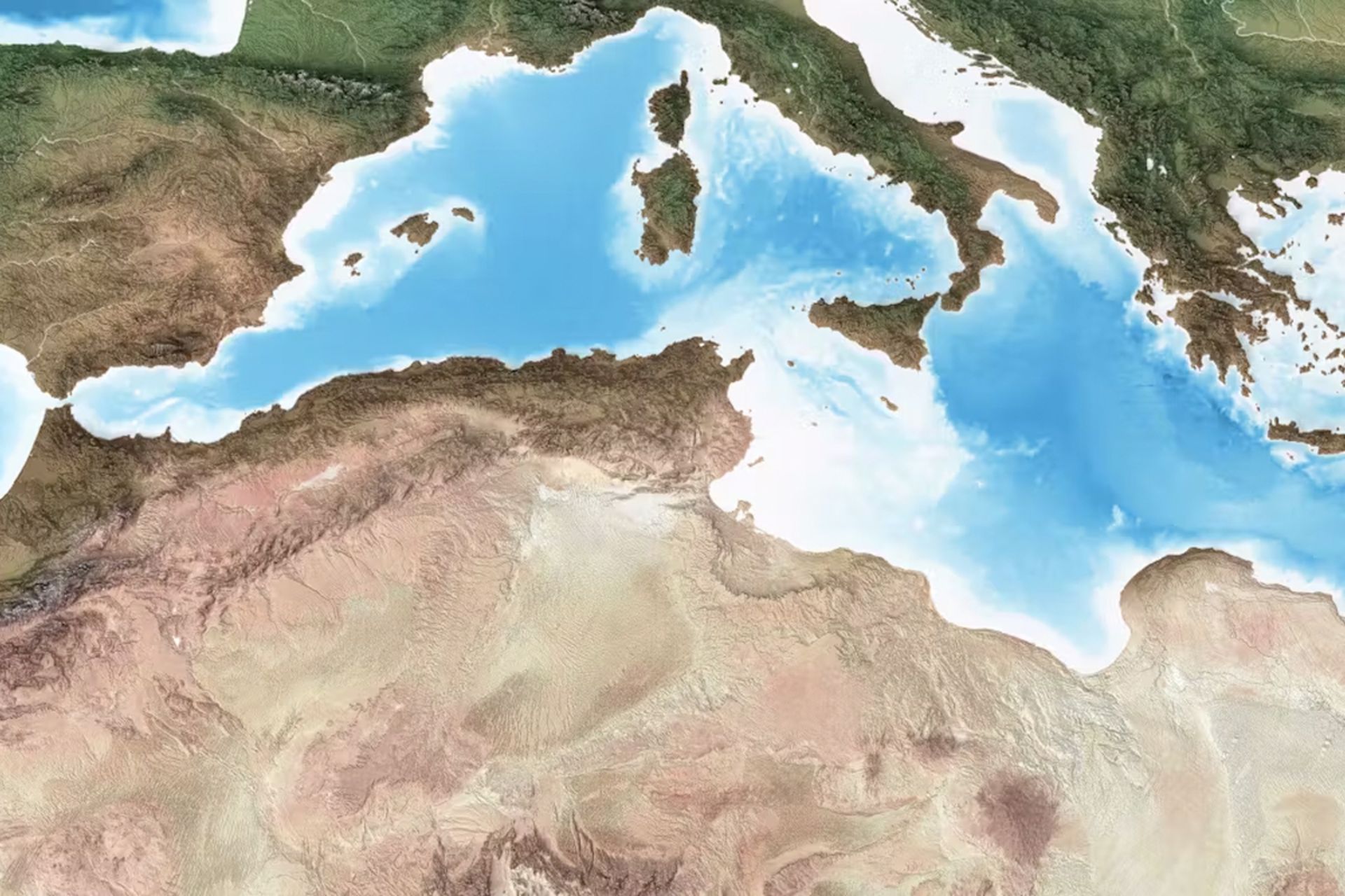 نقشه مدیترانه