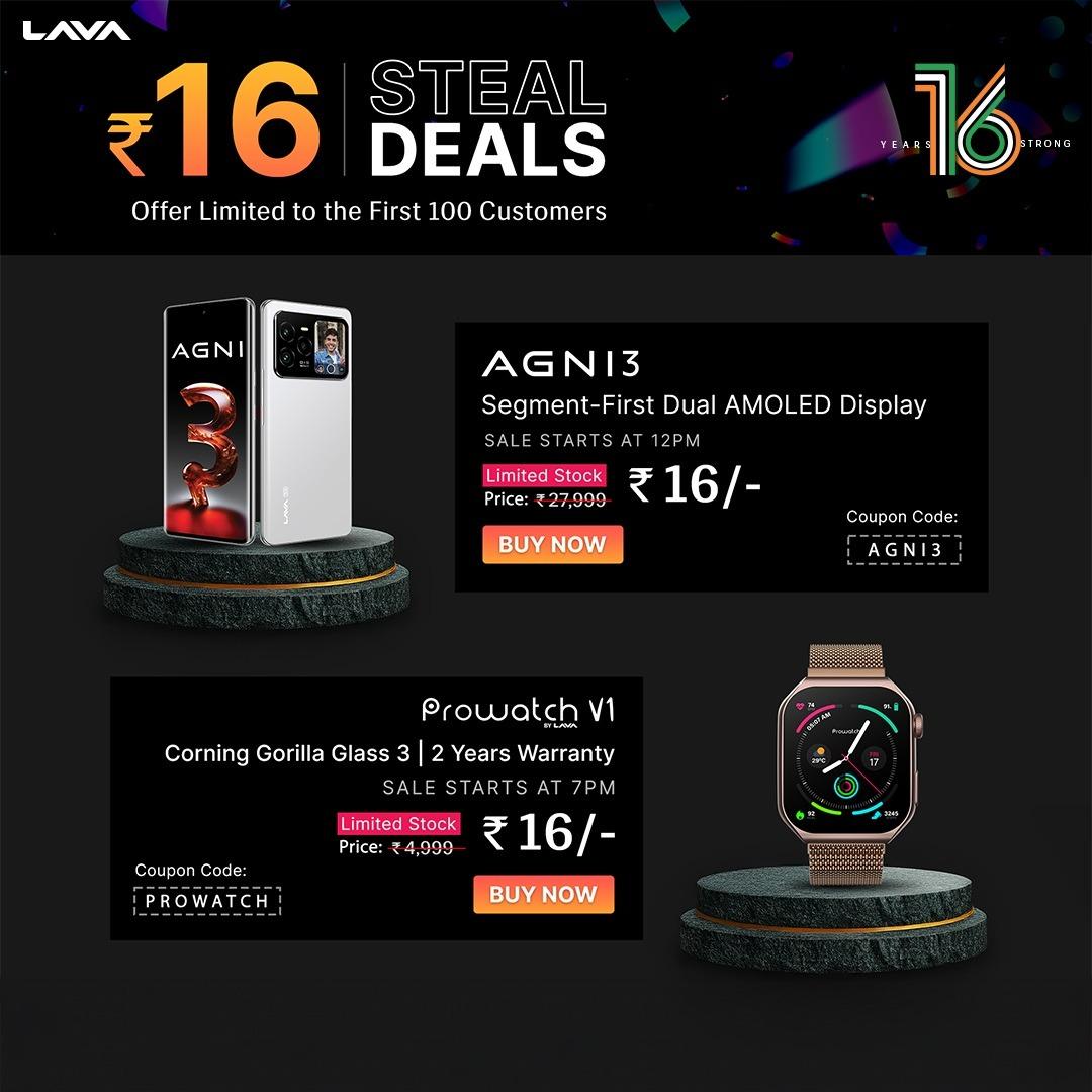 پوستر فروش گوشی لاوا Agni 3