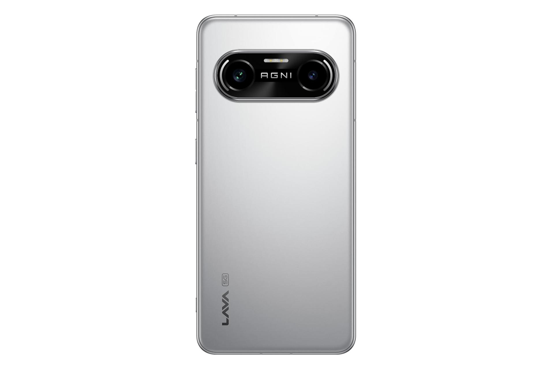 پنل پشت و چینش دوربین گوشی موبایل لاوا Lava Agni 4 سفید