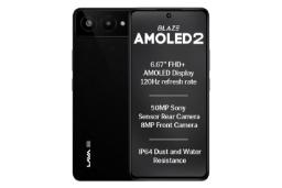 پنل جلو و پشت گوشی موبایل لاوا Lava Blaze AMOLED 2 مشکی