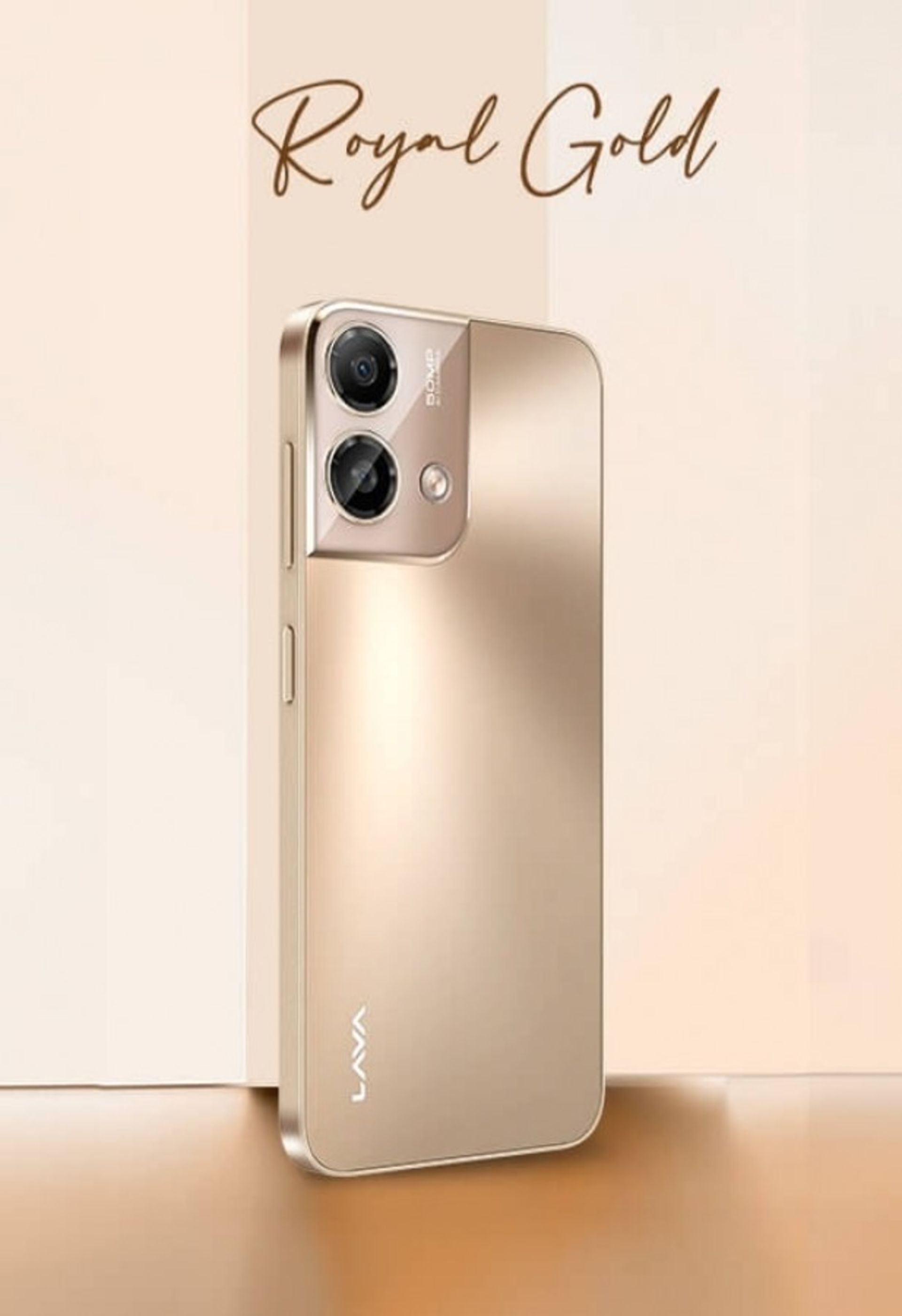 پنل پشتی گوشی لاوا O2 رنگ طلایی