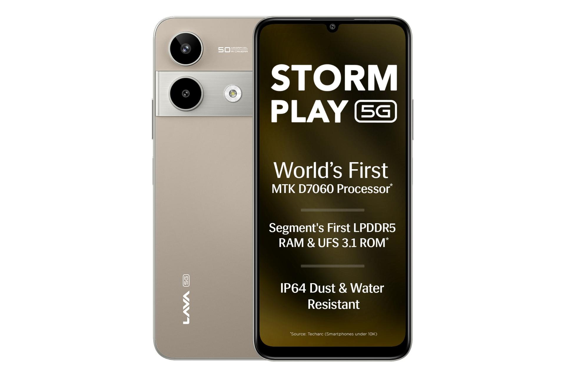 پنل جلو و پشت گوشی موبایل Storm پلی لاوا تیتانیوم / Lava Storm Play