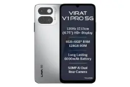 گوشی موبایل Virat V1 پرو لاوا نقره ای / Lava Virat V1 Pro