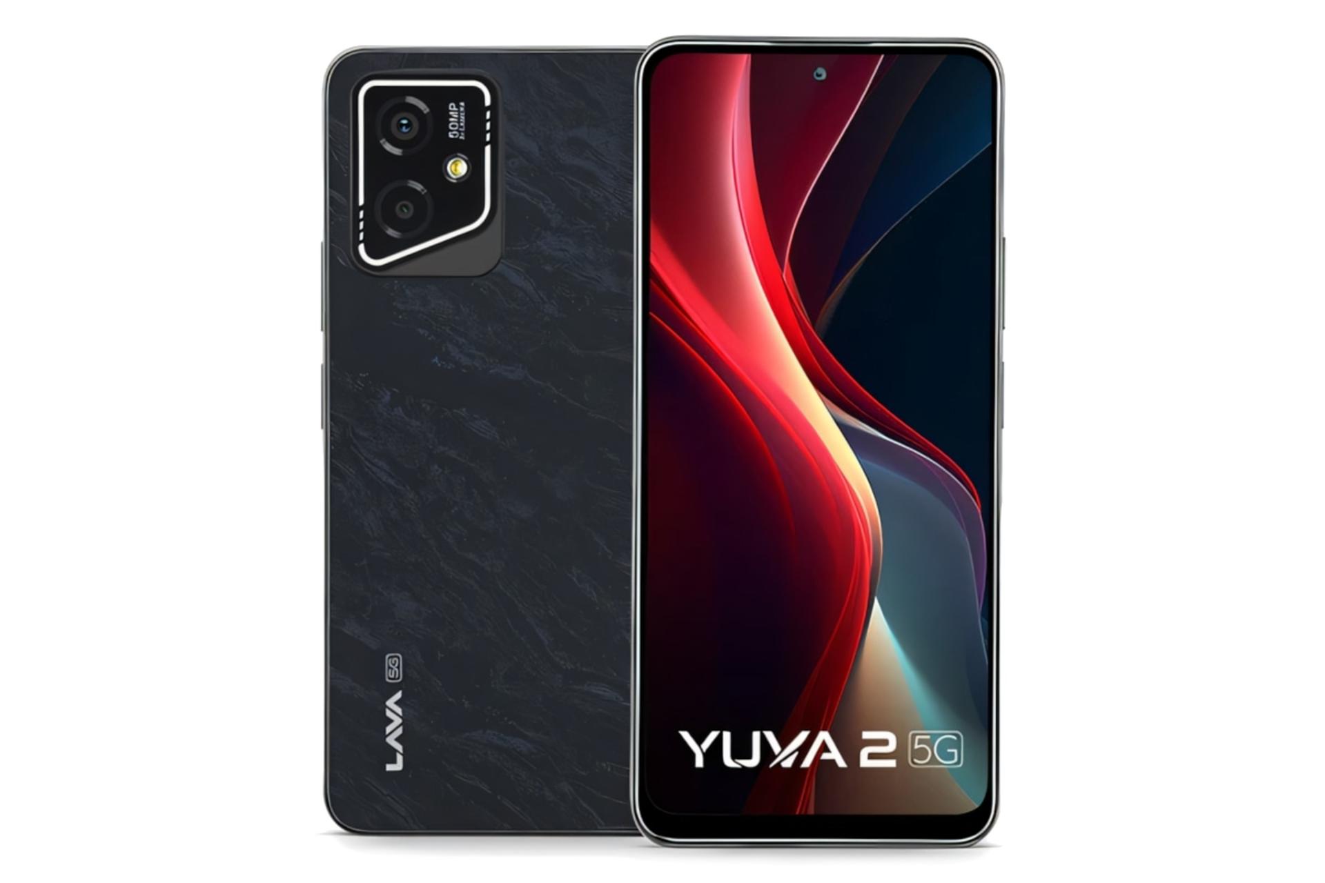 پنل جلو و پشت گوشی موبایل لاوا Lava Yuva 2 5G مشکی