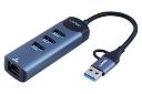 درگاه های هاب USB هاب USB-A/C الدینیو 4 پورت مدل DS-144UC