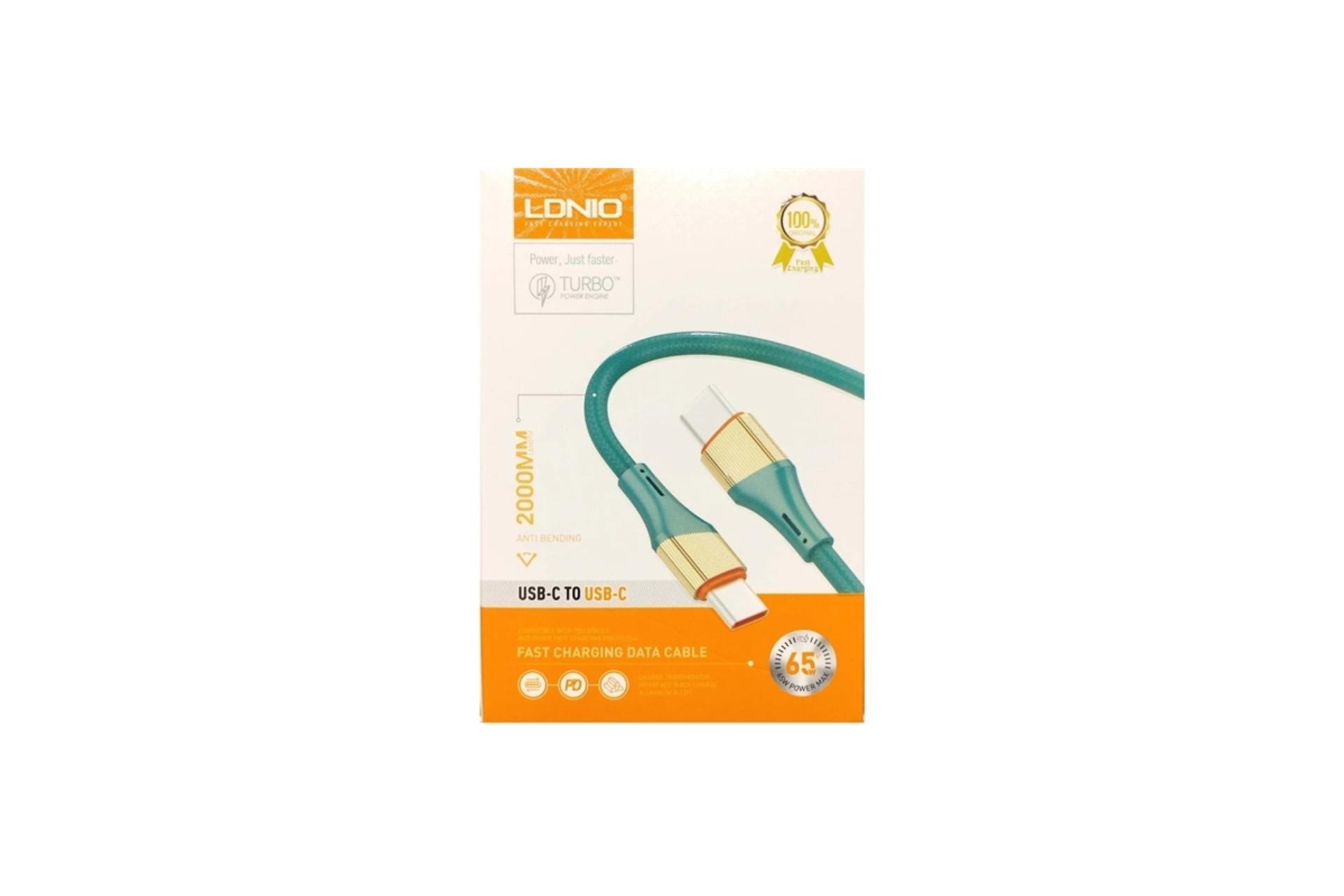 جعبه کابل شارژ USB الدینیو Type-C به Type-C مدل LC632 C-C15 با طول 2 متر