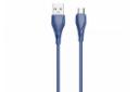 کابل شارژ USB الدینیو Type-A به Type-C مدل LS611 با طول 1 متر رنگ آبی