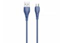 کابل شارژ USB الدینیو Type-A به Type-C مدل LS612 با طول 2 متر رنگ آبی