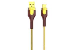 کابل شارژ USB الدینیو Type-A به Type-C مدل LS681 با طول 1 متر
