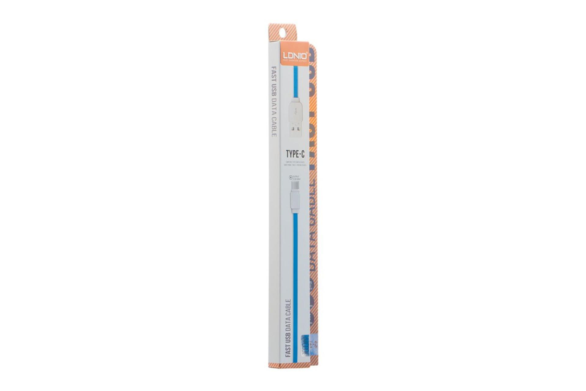 جعبه کابل شارژ USB الدینیو Type-A به Type-C مدل XS-07 با طول 1 متر