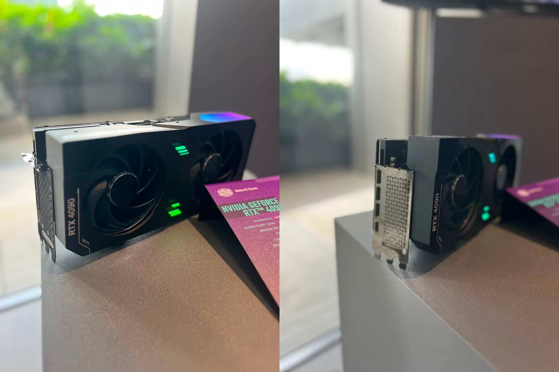 کارت گرافیک PNY RTX 4090 روی میز