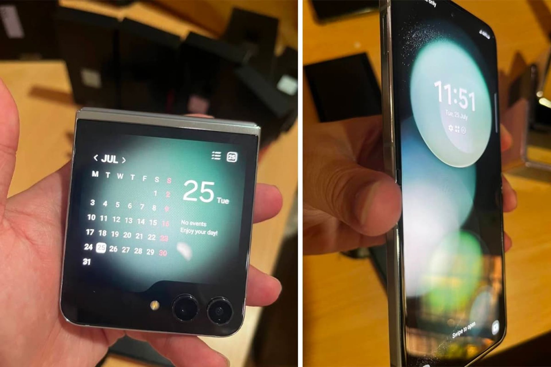 نمایشگر اصلی و خارجی در تصویر واقعی گلکسی زد فلیپ ۵ فاش شده