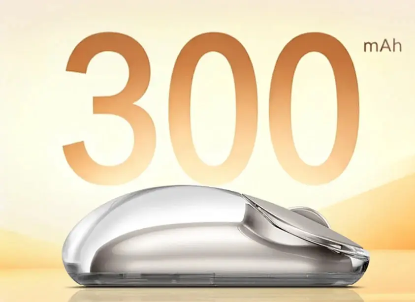 ماوس بی‌سیم شفاف لنوو (Lenovo 900) با بدنه نیمه‌شفاف و طراحی مدرن