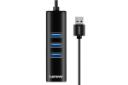 نمای بالای هاب USB-A لنوو 4 پورت مدل A615 رنگ مشکی