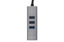نمای بالای هاب USB-A لنوو 4 پورت مدل A615 رنگ خاکستری