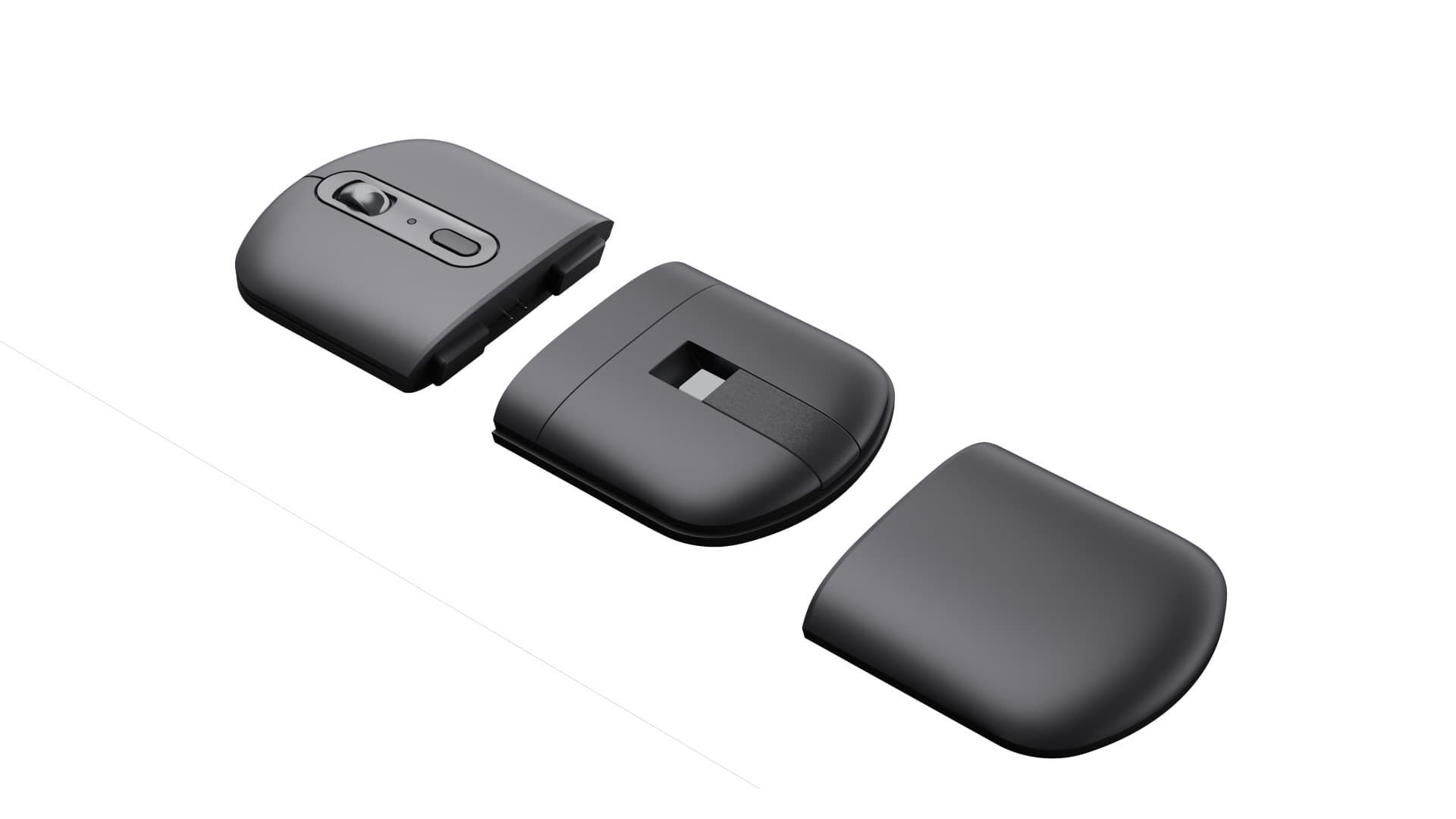 قطعات جداشده‌ی ماوس ماژولار لنوو Lenovo AdaptX Mouse