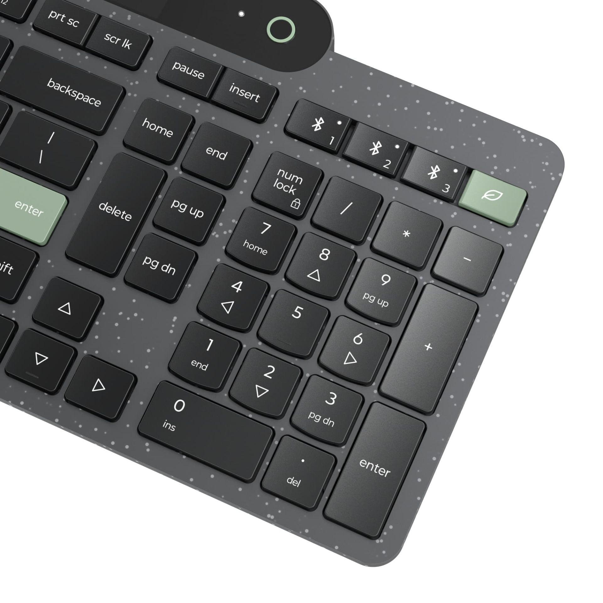 کیبورد Self-Charging Bluetooth Keyboard لنوو رنگ مشکی نام‌پد