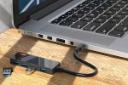 نمای سمت چپ هاب USB-C لنوو 4 پورت مدل C602