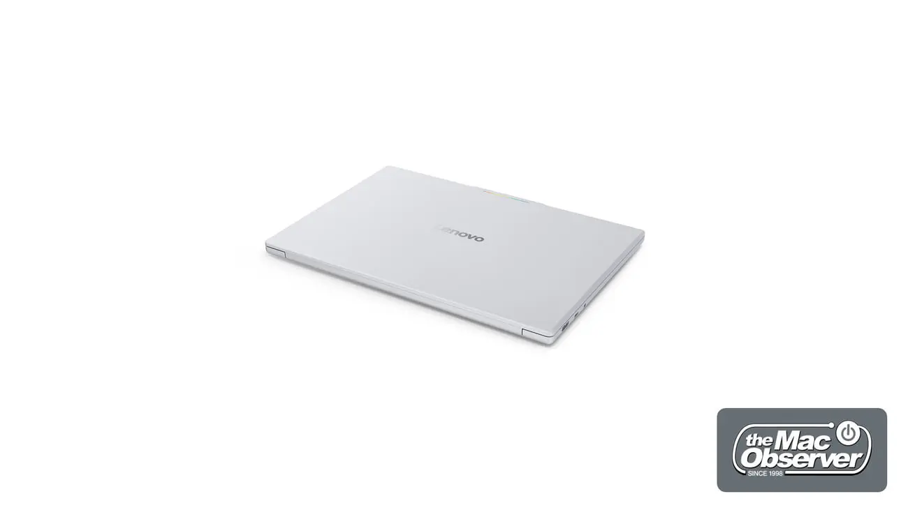 لپ‌تاپ لنوو گوگل‌بوک ۱۵ (Lenovo Google Book 15) با بدنه نقره‌ای