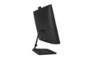 نمای نیمرخ پنل پشت کامپیوتر همه کاره Lenovo IdeaCentre AIO 3 27IAP7 با نمایش پایه، لوگو و لبه سمت چپ رنگ مشکی