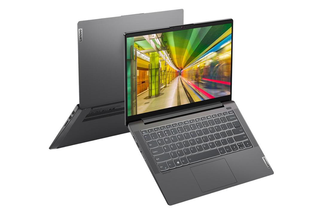 لپ تاپ Lenovo IdeadPad 5 از نمای جلو و پشت