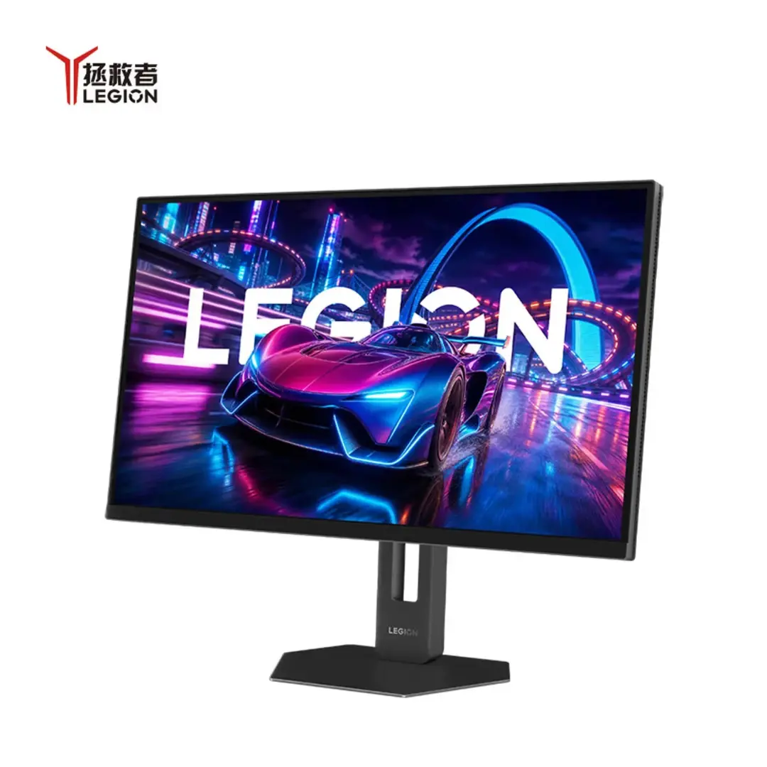 مانیتور گیمینگ لنوو Legion 27Q-20 با نمایش تصویر خودروی مسابقه‌ای