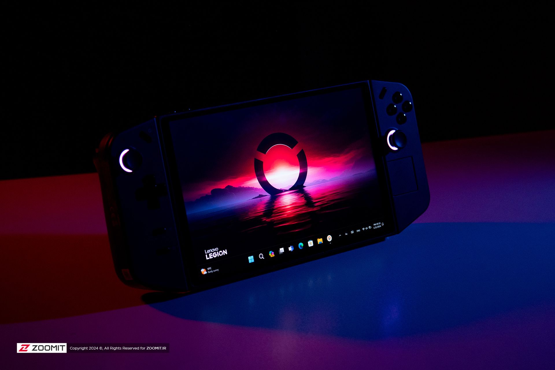 نورپردازی RGB جوی‌استیک کنسول لنوو لیجن گو 