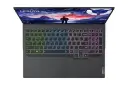 نمای بالای لپ تاپ Legion Pro 5i لنوو با نمایش ترک‌پد و نورپردازی RGB کیبورد