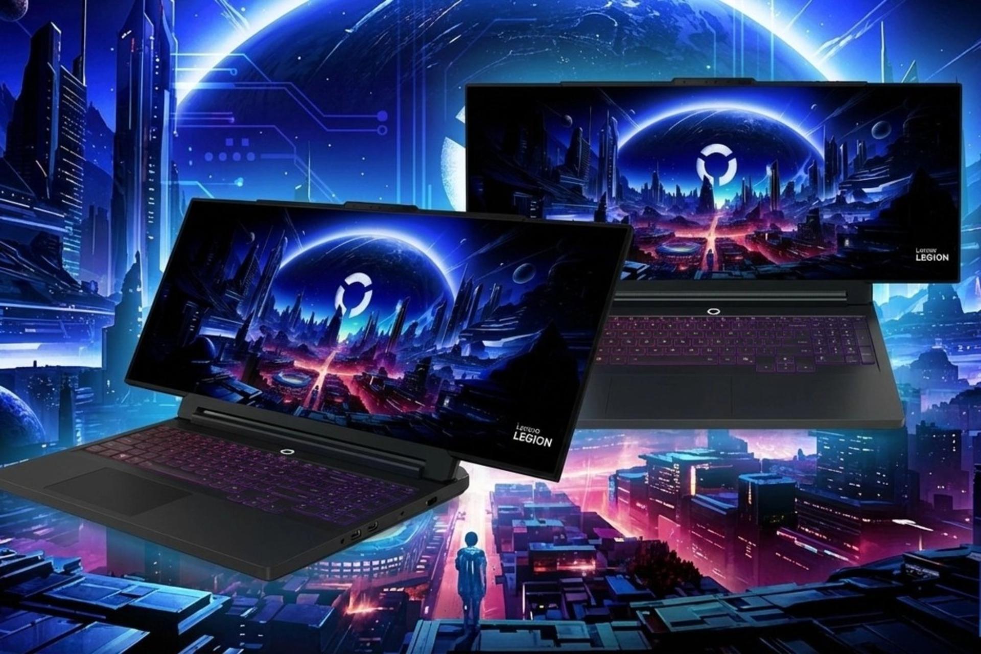 نمای جلو لپ‌تاپ گیمینگ لیجن پرو Rollable لنوو