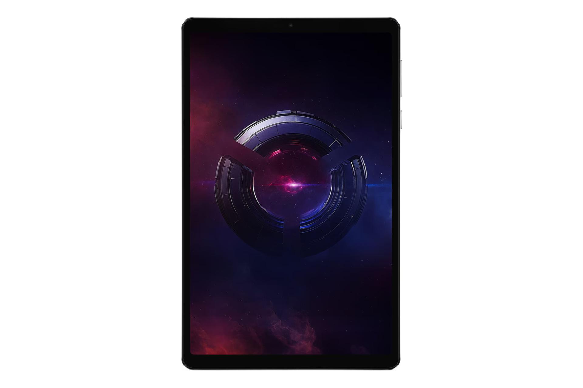 نمای پنل جلوی تبلت Legion تب لنوو نسل سوم / Lenovo Legion Tab Gen 3 با نمایشگر روشن و نمایش حاشیه‌های نمایشگر
