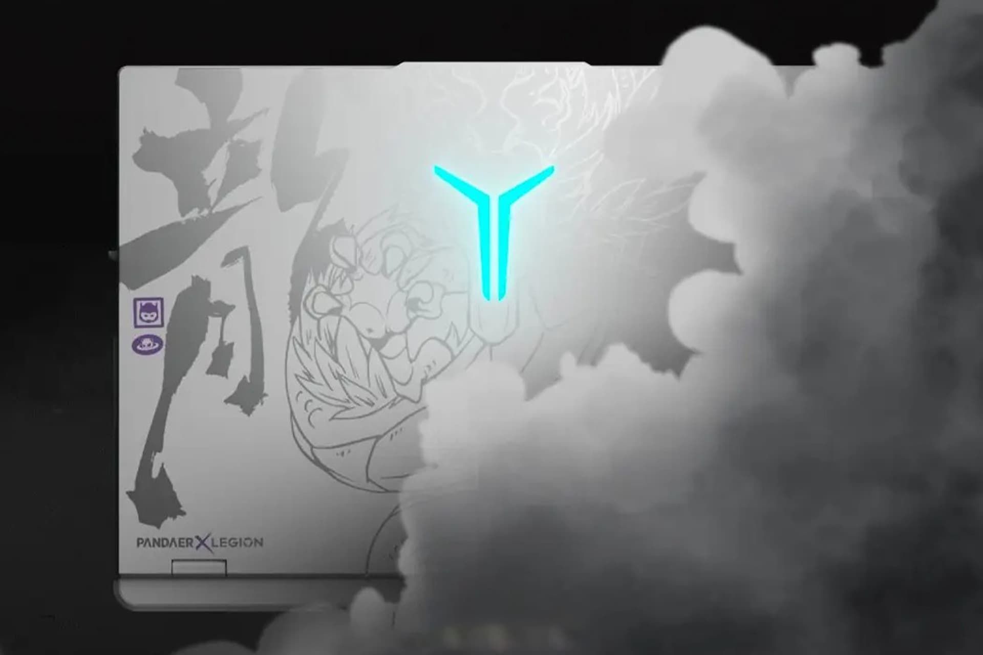 نمایی از بدنه لپ تاپ گیمینگ Lenovo Legion Y9000P PANDAER Edition 