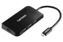 نمای جلوی هاب USB-C لنوو 6 پورت مدل S706