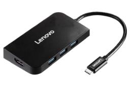 نمای جلوی هاب USB-C لنوو 6 پورت مدل S706