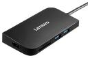 هاب USB هاب USB-C لنوو 7 پورت مدل S707 رنگ مشکی
