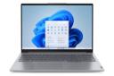 نمای رو به روی لپ تاپ ThinkBook 16 G7 IML لنوو با نمایشگر روشن و نمایش لوگو و لبه جلو