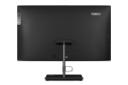 نمای پنل پشت کامپیوتر همه کاره ThinkCentre neo 30a 27 لنوو با نمایش لوگو، درگاه ها و پایه دستگاه