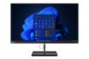 نمای رو به روی کامپیوتر همه کاره ThinkCentre neo 30a 27 لنوو با نمایشگر روشن و نمایش پایه