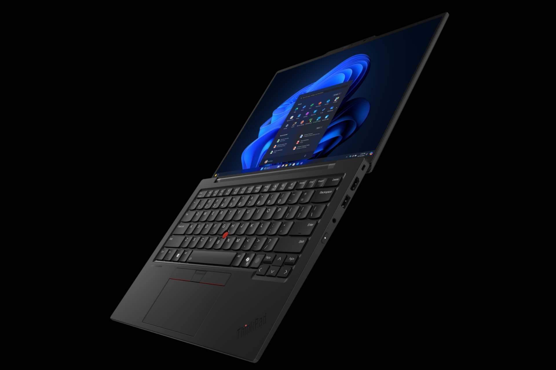 لپ‌تاپ ThinkPad X1 Carbon Gen 13 Aura Edition لنوو به‌صورت تمام باز