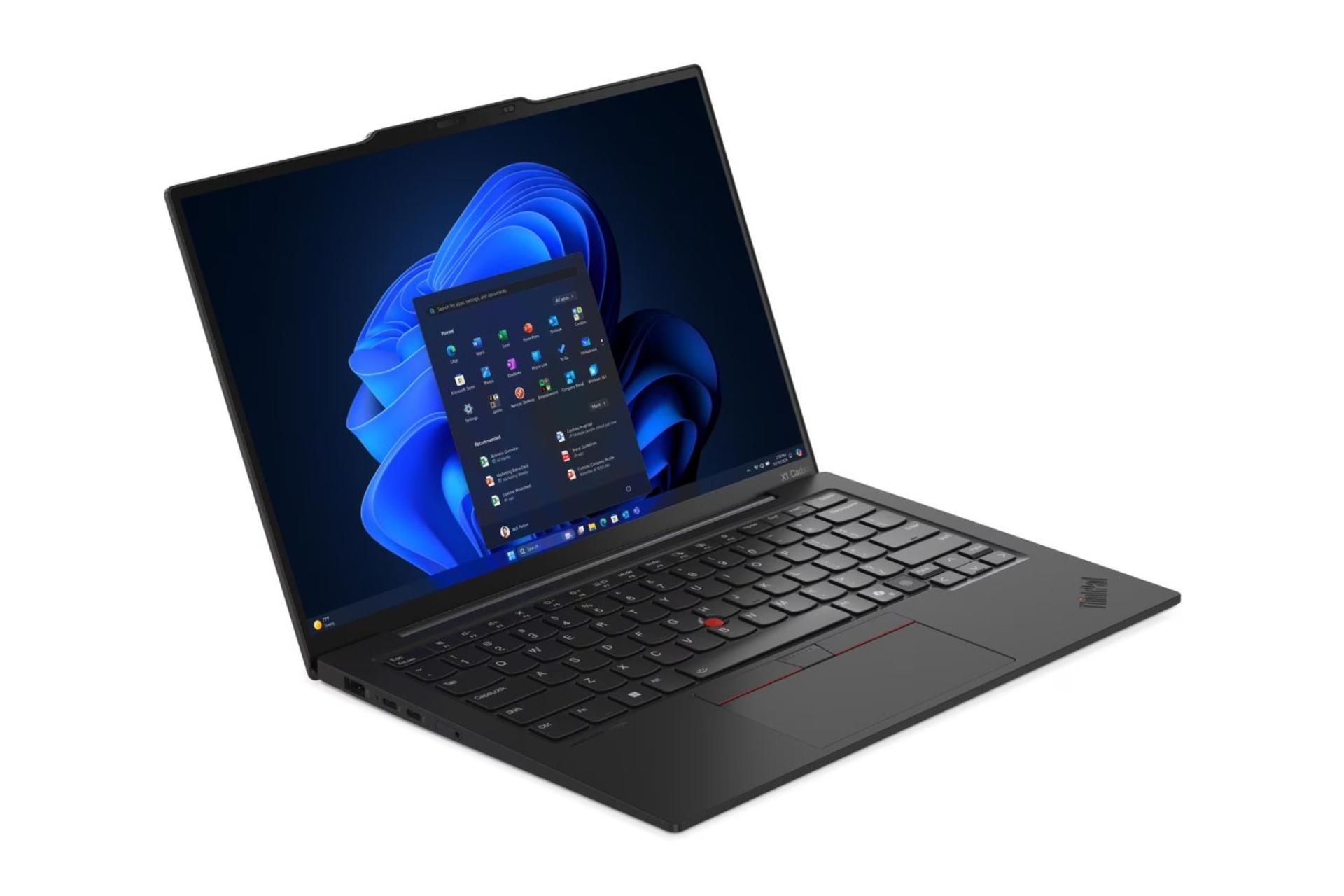 لپ تاپ لنوو Lenovo ThinkPad X1 Carbon Gen 13 Aura Edition نمای جلو و چپ