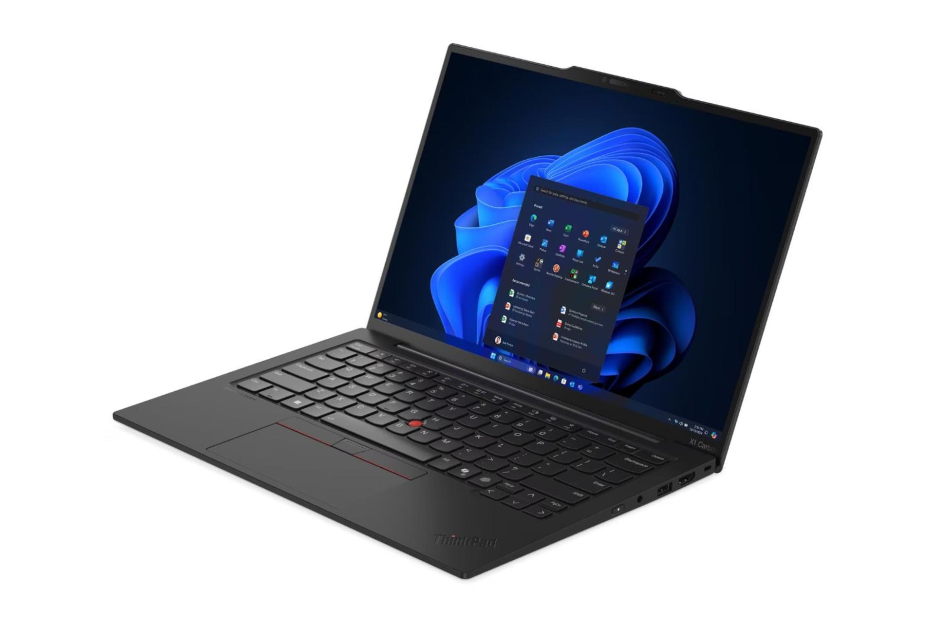 لپ تاپ لنوو Lenovo ThinkPad X1 Carbon Gen 13 Aura Edition نمای جلو و راست