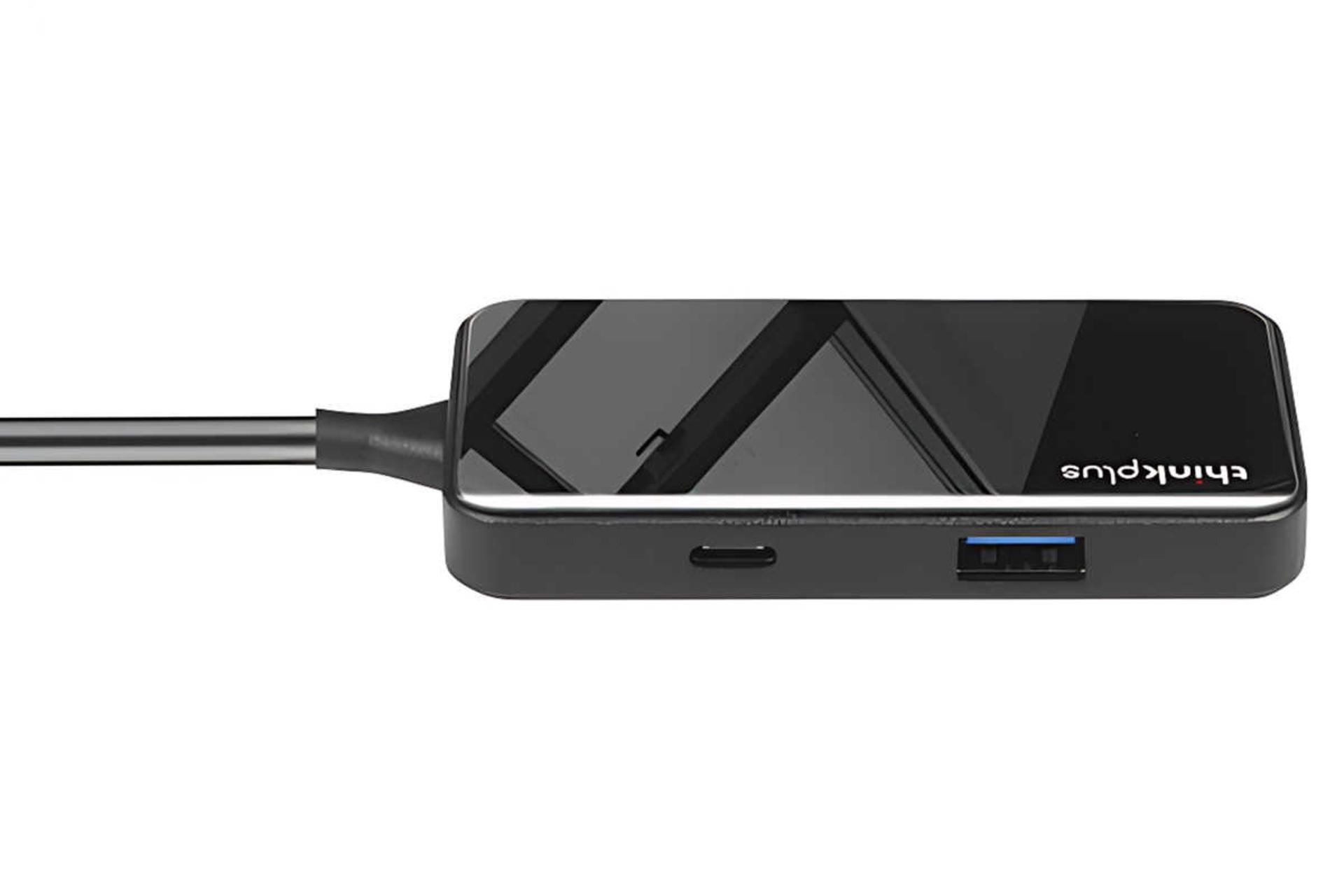 نمای سمت راست هاب USB-C لنوو 5 پورت مدل TPH05